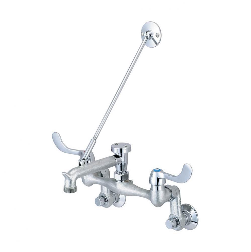 Service Sink-3'' To 13'' Two 4'' Wrist Hdls Rigid Spt Integ Stops-Ro