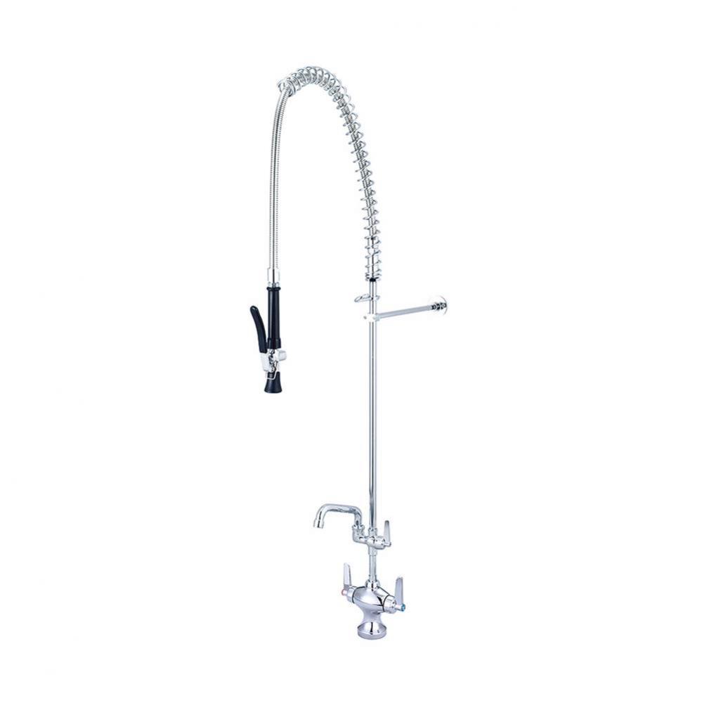 Pre-Rinse-1 Hole Lvr Hdl Add-On Faucet 6'' Tube Spt-Pc