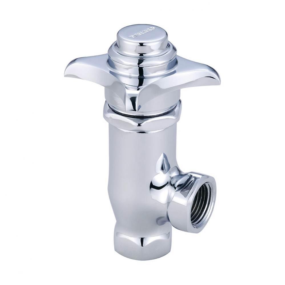 Selfclose-Angle Stop 4-Arm Hdl 3/8'' Inline-Pc