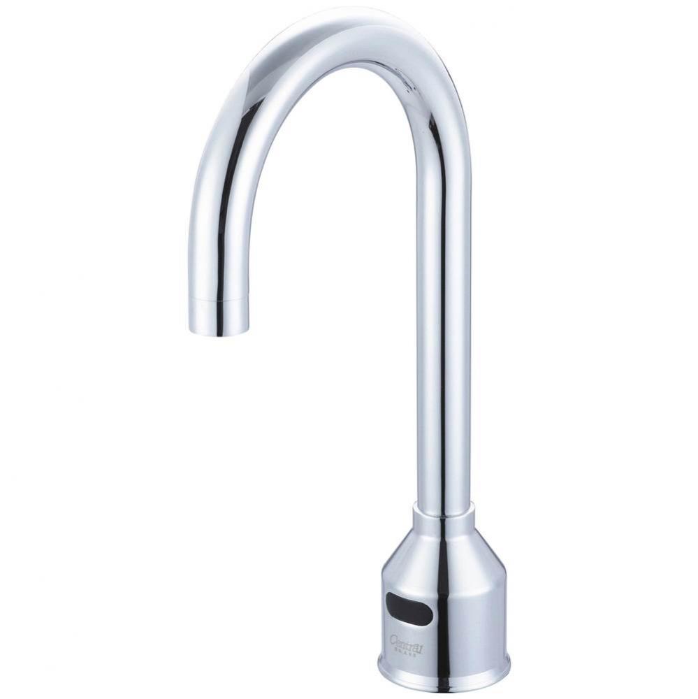 Single Hole Gooseneck Deck Mount Electronic Sensor Faucet