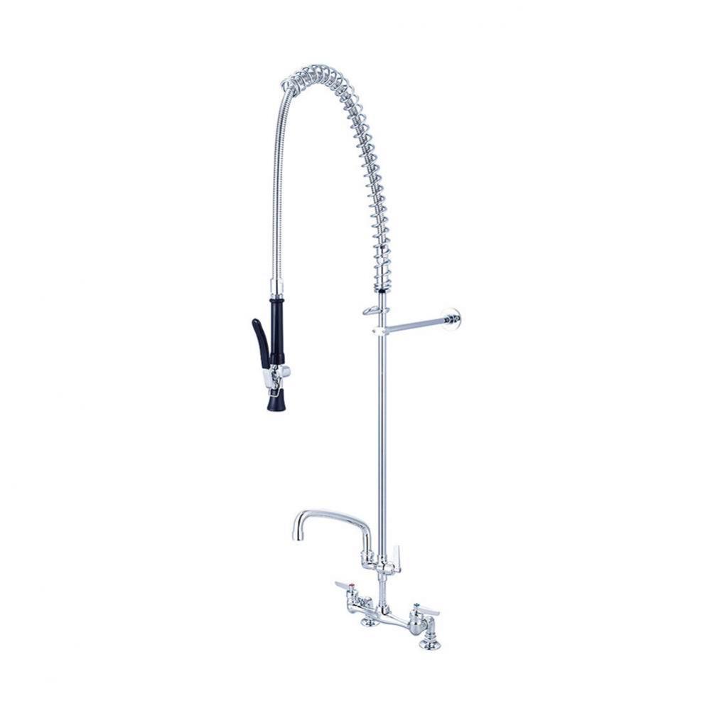 Pre-Rinse-8'' Lvr Hdl Add-On Faucet 8'' Tube Spt Ceramic Cart-Pc