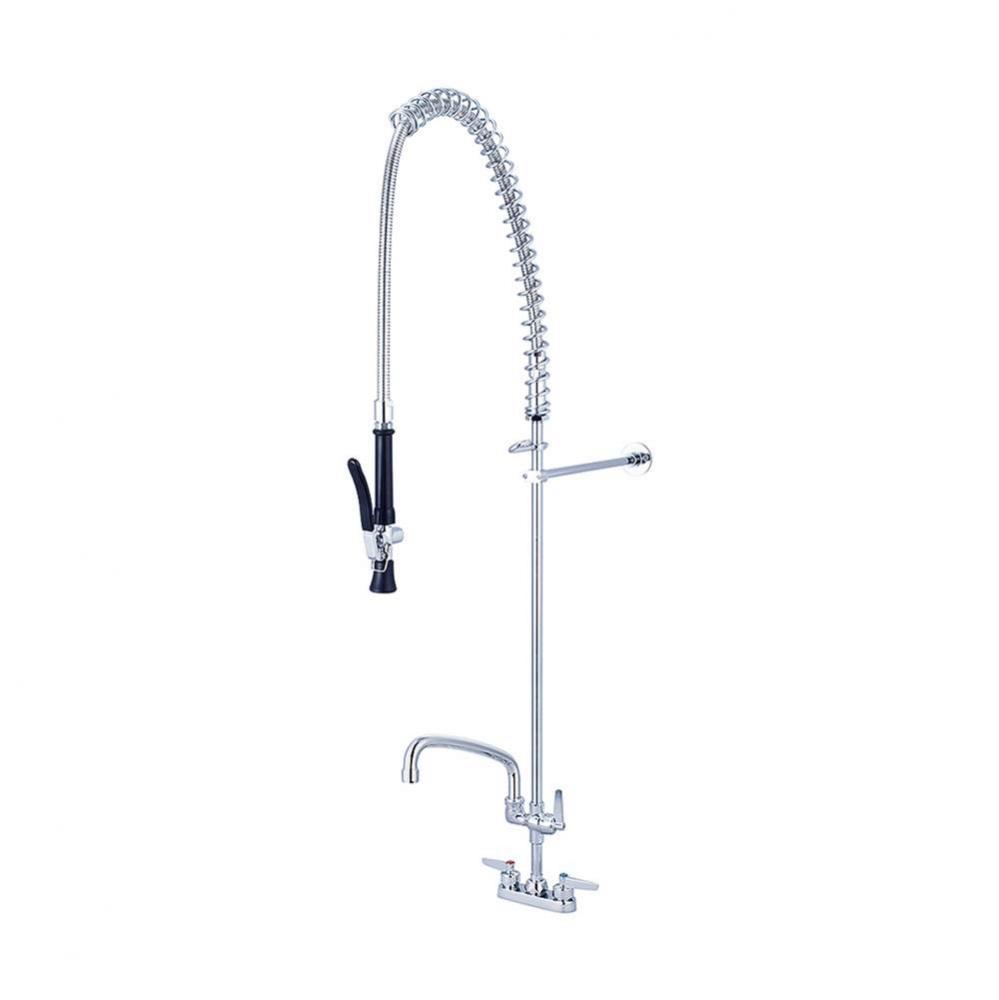 Pre-Rinse-4'' Lvr Hdl Add-On Faucet 8'' Tube Spt Ceramic Cart-Pc