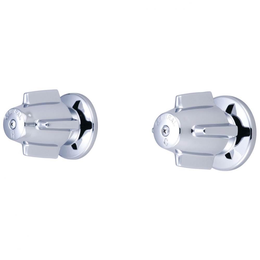 TUB & SHOWER-2 CANOPY HDL 1/2'' COMBO UNION 8'' CNTRS-PC