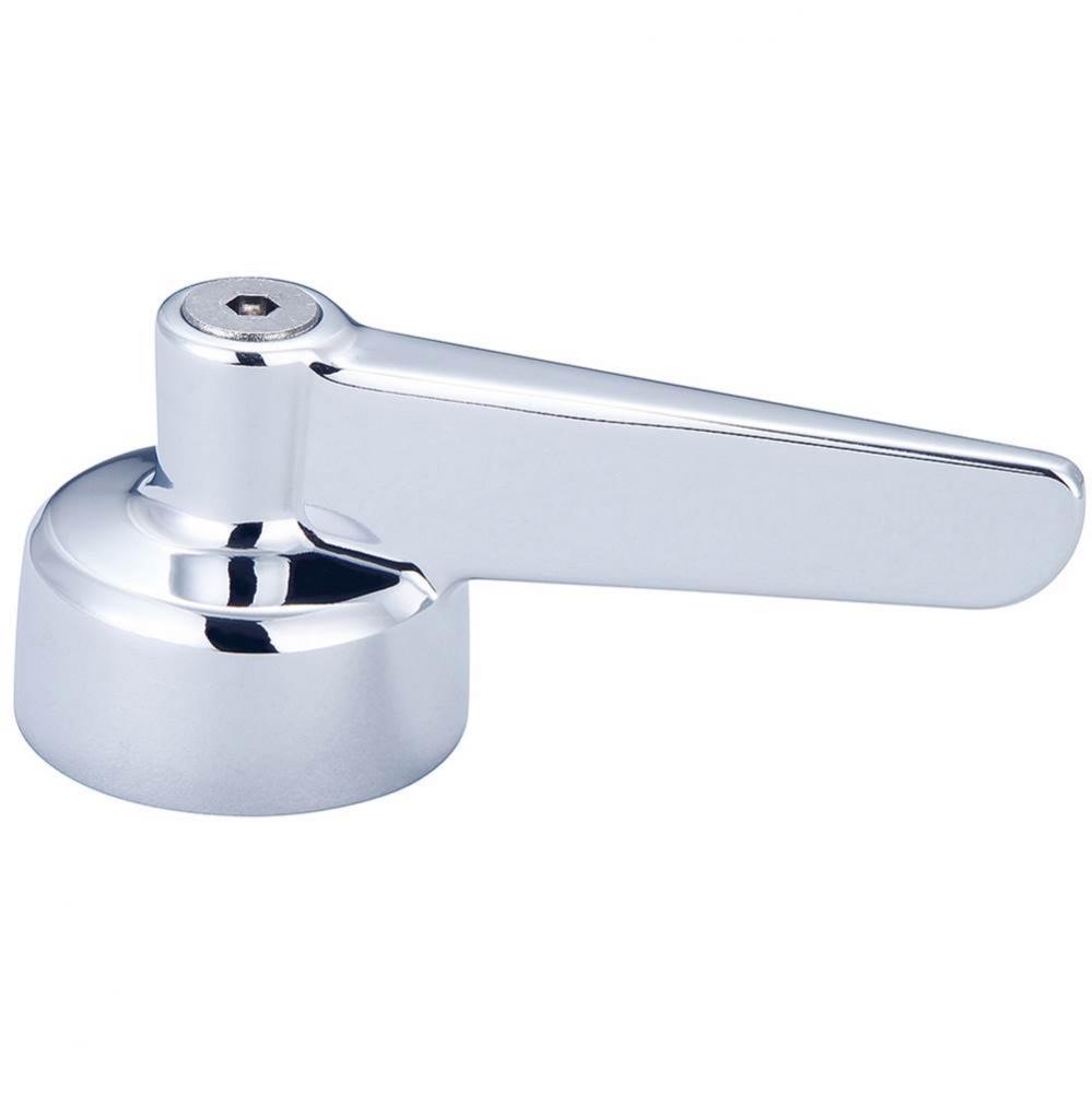 Two Handle Faucet-Lever Handle With Vandal Proof Screw-Plain-Pc