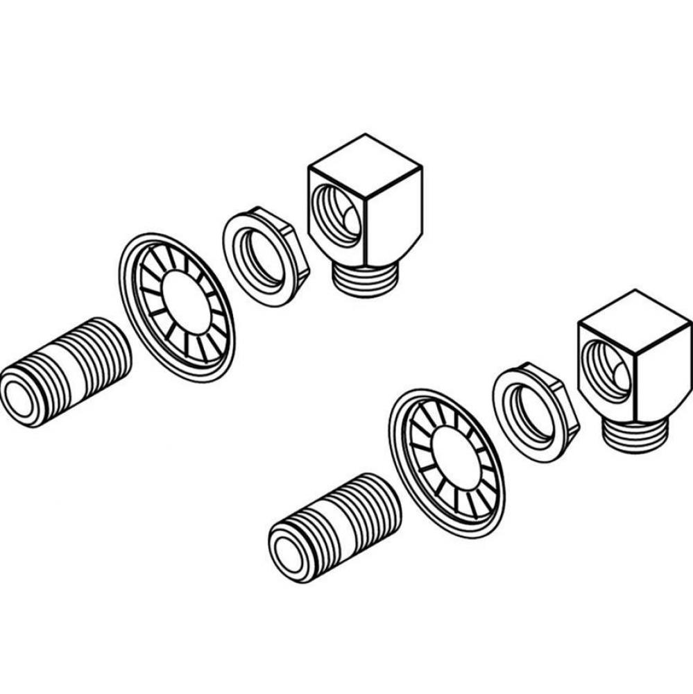 Elbow Mounting Kit W/ 1/2'' Npt Male Inlet & Outlet