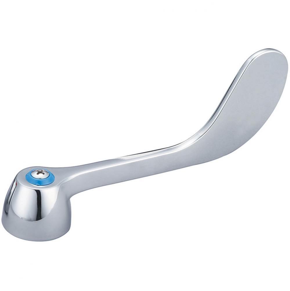 Two Handle Faucet-6'' Wrist Handle W/ Blue Index Ring-Cold