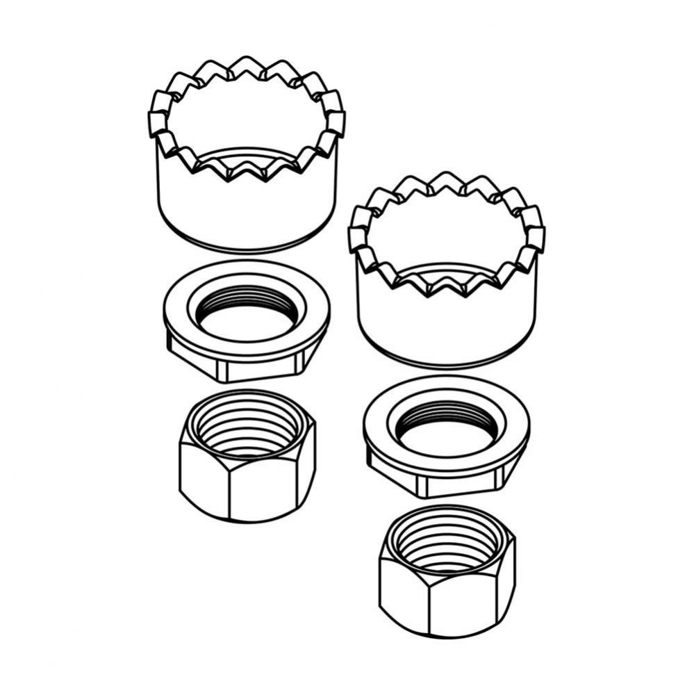 Coupling Nuts & Thicker Crowfoot Washer-2 Sets