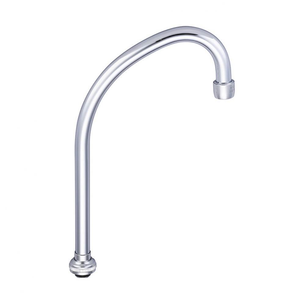 Two Handle Kitchen Faucet-6-3/8'' Tri-Arc Gooseneck Spout W/ Aerator