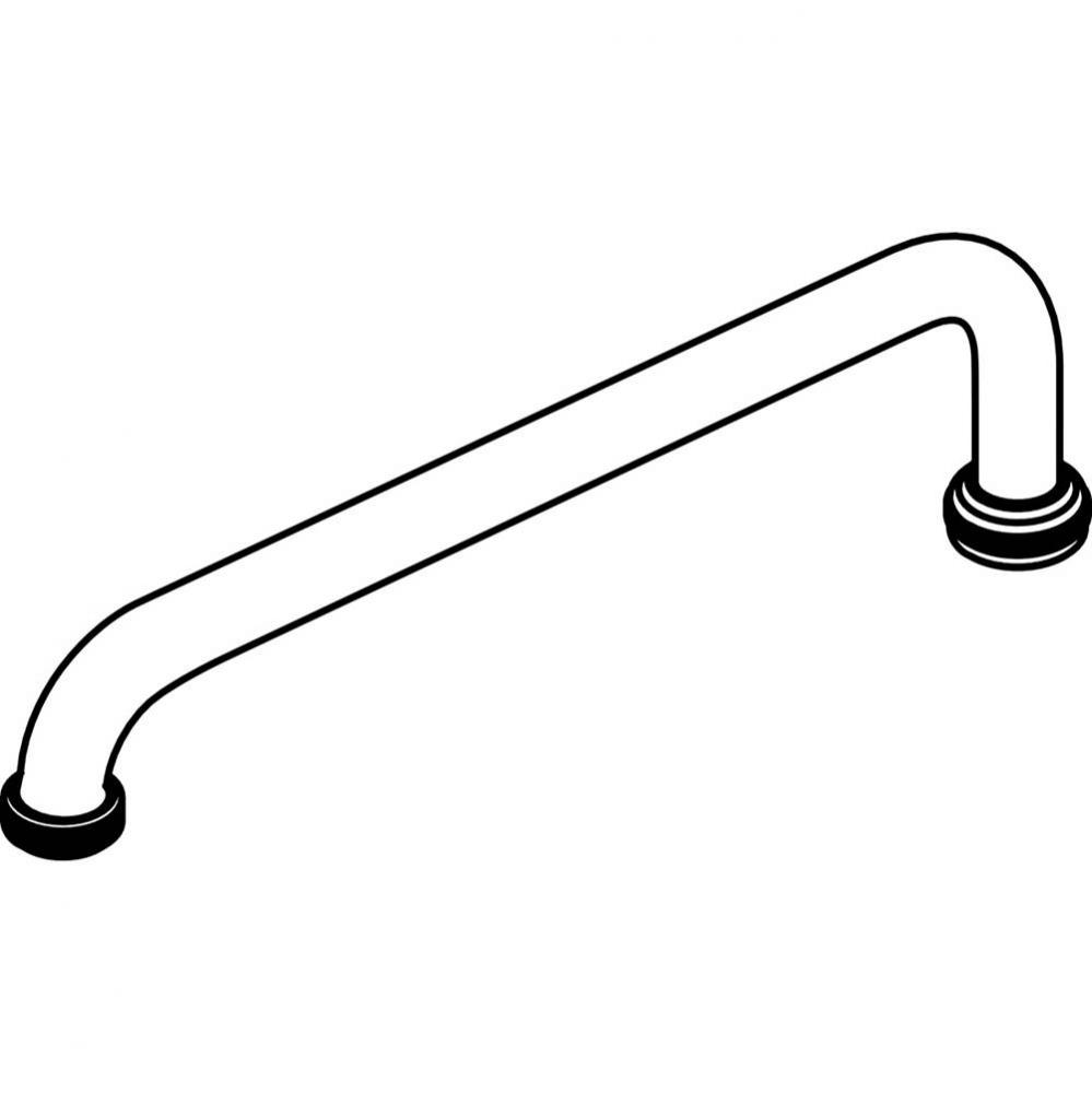 Two Handle Faucet-12'' Tube Spout W/ Hose End