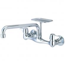 Central Brass 0048-TA2 - Kitchen-Wallmount 7-7/8'' To 8-1/8'' Two Canopy Hdls 10'' Tube Spt S