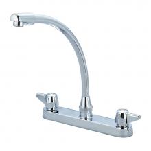 Central Brass 80122-A07 - Kitchen-Topmount Canopy Hdl 8-3/4'' Hi-Rise Spt Ceramic Cart-Pc