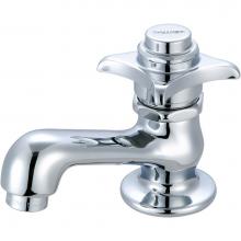 Central Brass 0255-AP - Selfclose-Basin 4-Arm Hdl W/Aerator Plain-Pc