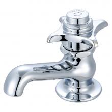 Central Brass 0255-C - Selfclose-Basin 4-Arm Hdl Plain End Cold-Pc