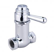 Central Brass 0334-1/2 - Selfclose-Shower Stop Lvr Hdl 1/2'' Inline-Pc