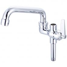 Central Brass 0642-LE0 - Pre-Rinse-Lvr Hdl 6'' Tube Spout Add-On Faucet-Pc