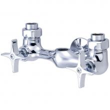 Central Brass 1379-L - Shower-Exposed 6'' Cntrs 4-Arm Hdl 1/2'' Combo Union-Pc