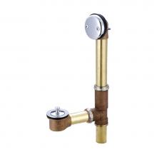 Central Brass 1645-17 - Bath Drain-Adjust. 14'' To 16'' Lift & Turn 17 Gauge-Pc