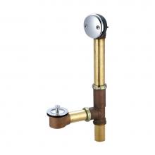 Central Brass 1645-CO - Bath Drain-Adjust. 14'' To 16'' Lift & Turn Clean-Out Ring-Pc