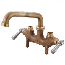 Central Brass 0466 - LAUNDRY-3-1/2'' CNTRS TWO LVR HDLS 6'' TUBE SPT 1/2'' DIRECT SWEAT S