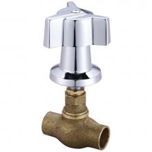 Central Brass 0607-C3/4 - Valve-Tile Stop 3-Point Hdl 3/4'' Cxc-Pc