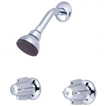 Central Brass 0826 - SHOWER-2 CANOPY HDL 1/2'' DIRECT SWEAT 8'' CNTRS SHWR HEAD-PC