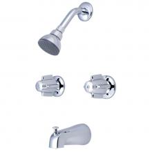Central Brass 0897 - TUB & SHOWER-2 CANOPY HDL 1/2'' DIRECT SWEAT 8'' CNTRS SHWR HEAD COMBO DVR