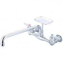 Central Brass 80048-ULE3 - Kitchen-Wallmount Lvr Hdl 12'' Tube Spt Soap Dish Ceramic Cart-Pc