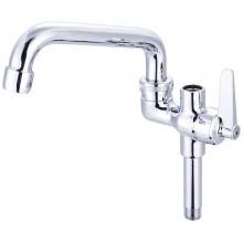 Central Brass 80642-LE0 - Pre-Rinse-Lvr Hdl 6'' Tube Spout Ceramic Cart Add-On Faucet-Pc