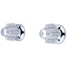Central Brass 80905 - Tub & Shower-2 Canopy Hdl 1/2'' Combo Union 8'' Cntrs Ceramic Cart-Pc