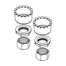 Central Brass G-914-SA - Coupling Nuts & Thicker Crowfoot Washer-2 Sets