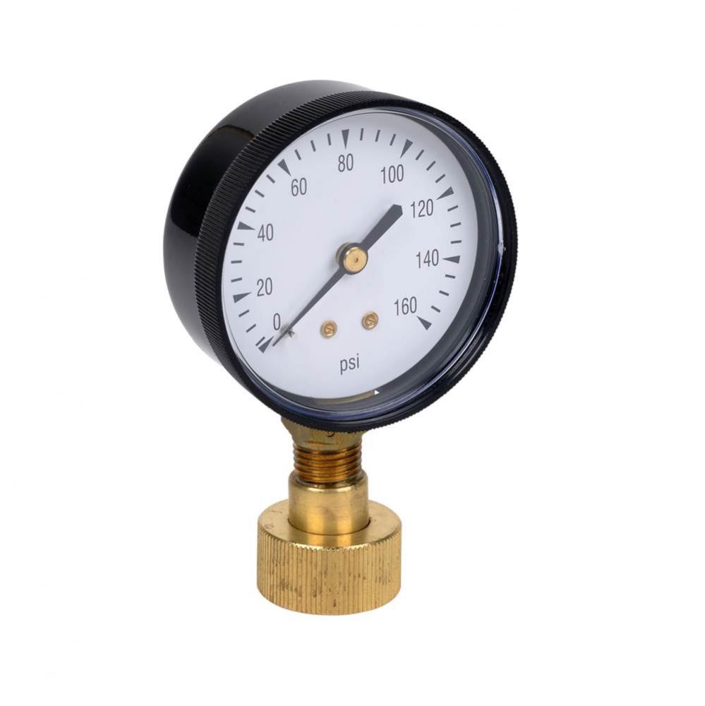 H20 TEST GAUGE-160 PSI 2 1/2 IN.