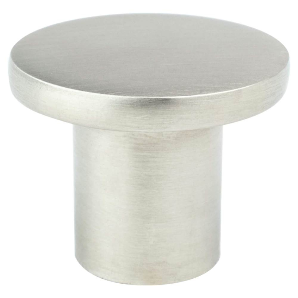Disc Brushed Nickel Small Knob
