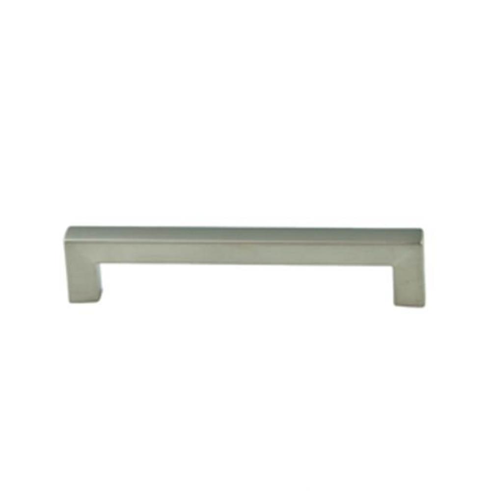 Square 128mm Brushed Nickel Pull