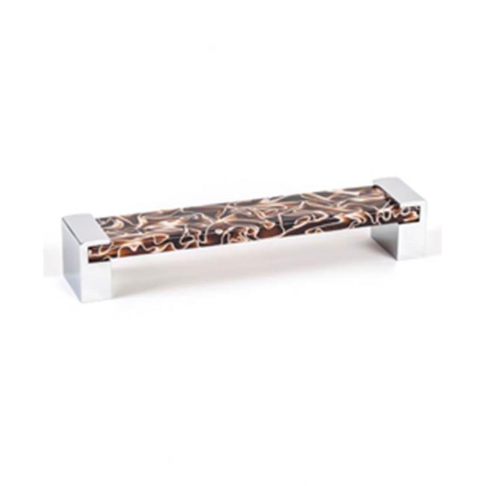 Static 160mm Polished Chr./Brown Pull