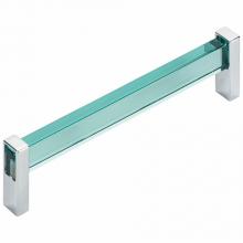 R. Christensen 1135-7000-P - Prism 160mm P. Chrome/Trans. Green Pull