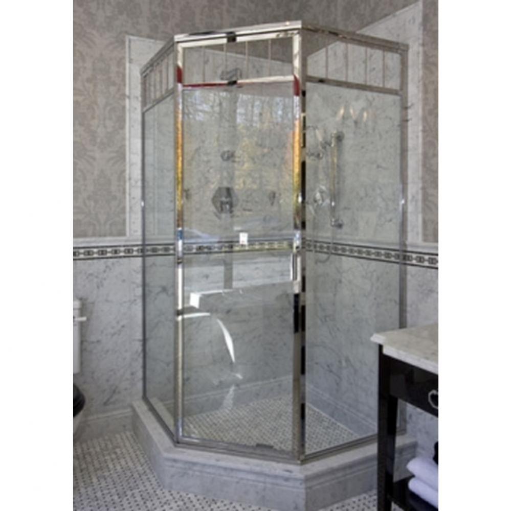 B-1669 Neo Angle Shower with Grill in Polished Chrome.