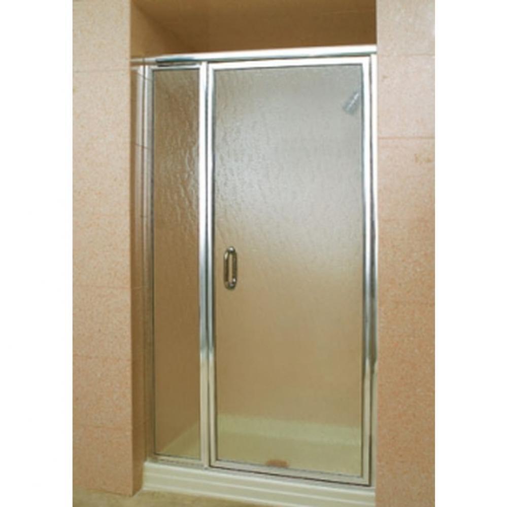 L-1627 Door &l Panel, Silver Anodized Aluminum, Bubble Glass, 6'' C-pull Handle Upgr
