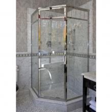 Century Bathworks B-1669 - B-1669 Neo Angle Shower with Grill in Polished Chrome.