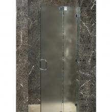 Century Bathworks GGP-1627 - GGP-1627 Door & Panel with Wall Clips, Polished Chrome, 3/8'' Mist Glass, 6'&ap