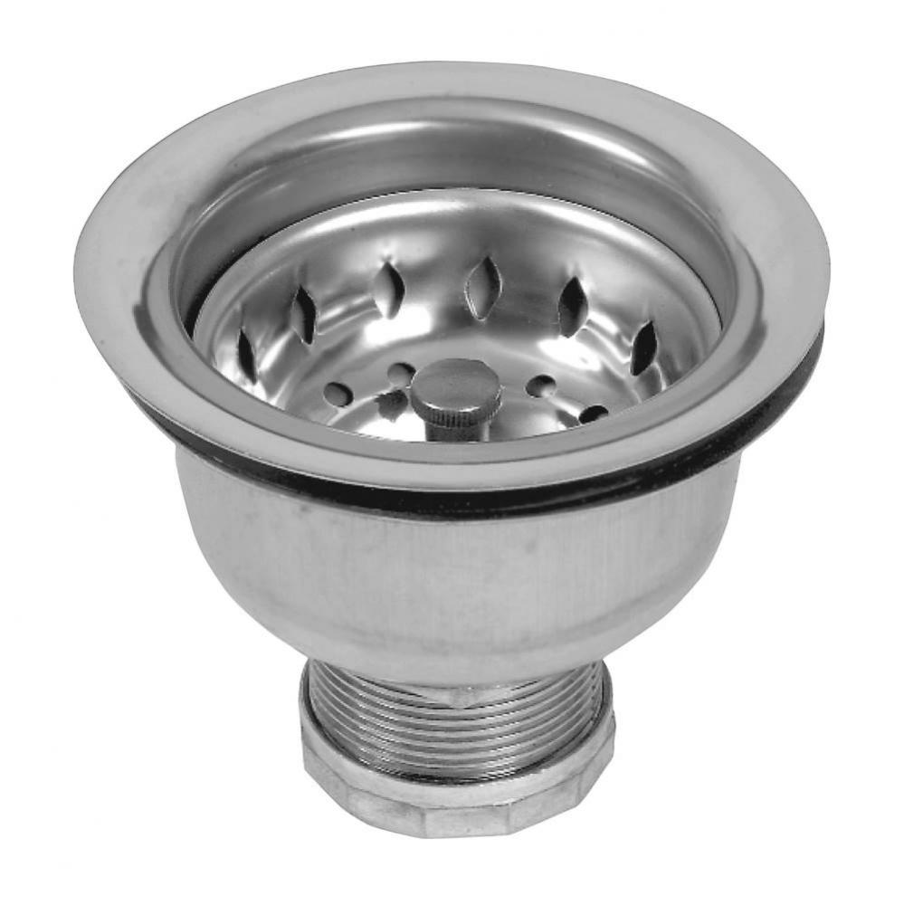 Strainer, Ss, W/Buffed Flange