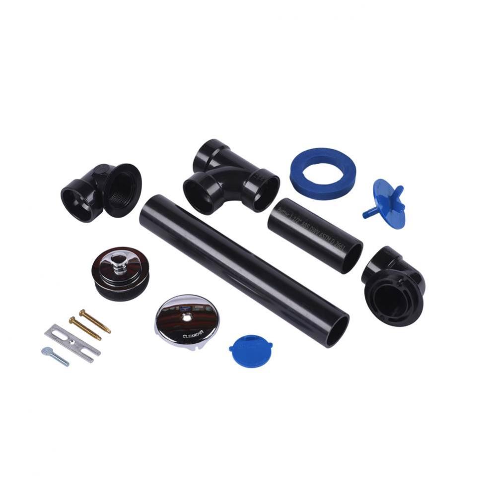 W And O Full Kit Schedule 40 Abs Uni-Lift Stopper Chrome