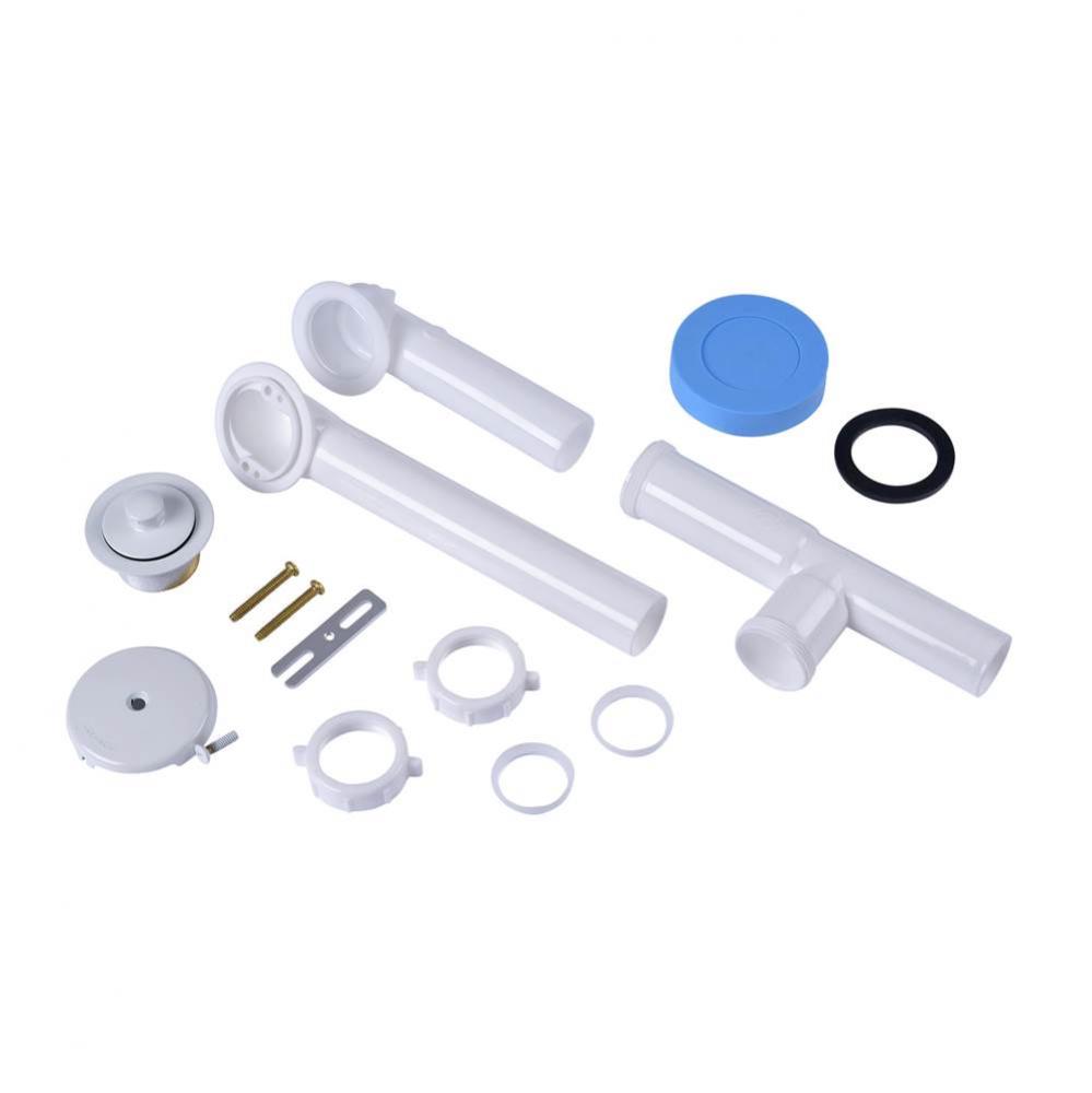 W O Full Kit White Plastic Tubular Uni-Lift White