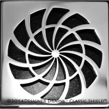 Designer Drains CLA5-SP500125 - Classic Shield No.
