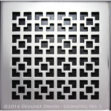 Designer Drains GEO1-SP500125 - Geometric Squares No.