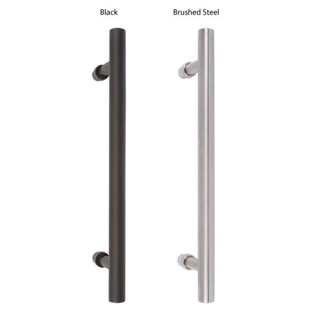 7-3/4''  Pull Handle- Round 002 Brushed Steel