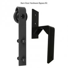 Delaney Hardware BD1264 - 6Ft Bypass Barn Door Hdwe Kit Black