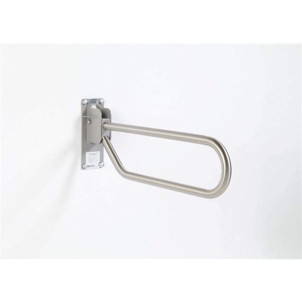 1.25'' Dia. Flip Up Safety Rails W/ Zinc Wall Bracket - Locking Stainless