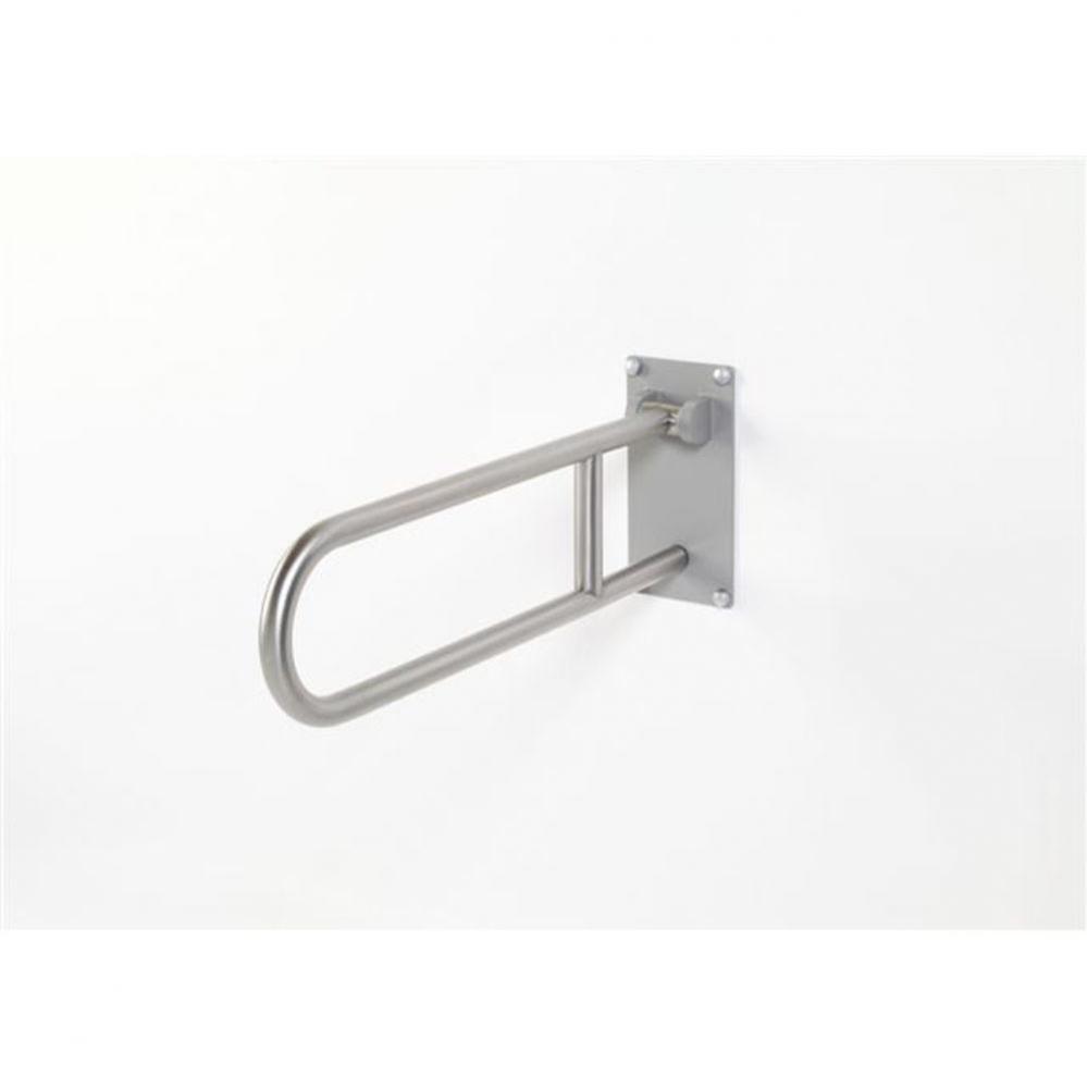 1.25'' Dia. Flip Up Safety Rails W/ Zinc Wall Bracket - Friction Stainless