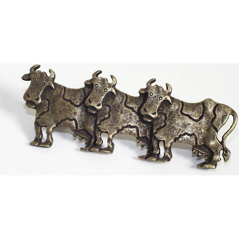 3 Cows Pull (Left) 4''x1/2''
