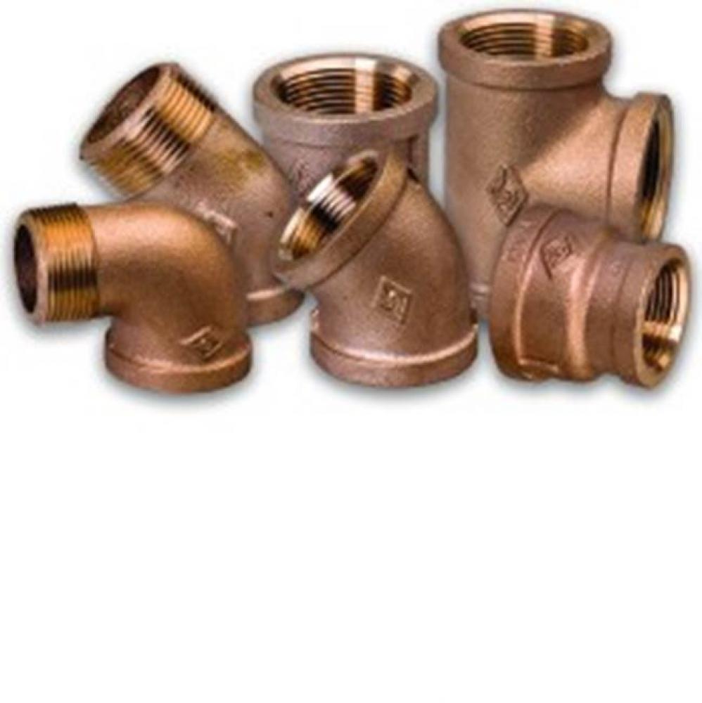 2 X 1-1/4 Reducing Coupling Lead Free Brass